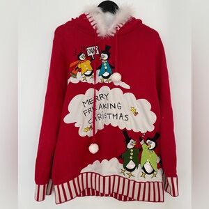 Whoopi Goldberg 2021 Limited Edition Christmas Hoodie Sweater Size XL
